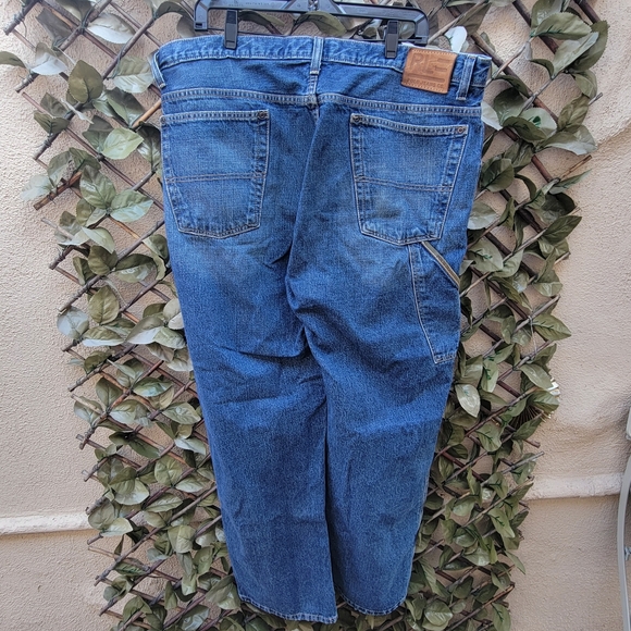 Polo Jeans Co Ralph Lauren Carpenter Pants Y2K Baggy Blue Denim 38x32 C-5 40x32 - Picture 3 of 10